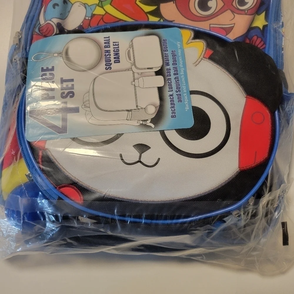 Ryan's World  NWT 4 piece backpack .